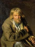 Ivan Nikolaevich Kramskoi Old Man with a Crutch oil painting picture wholesale